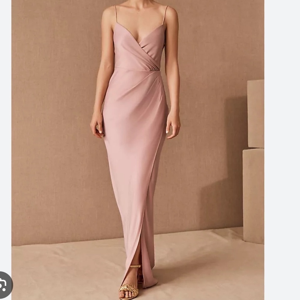 BHLDN Freya Satin Charmeuse Maxi Dress size 4